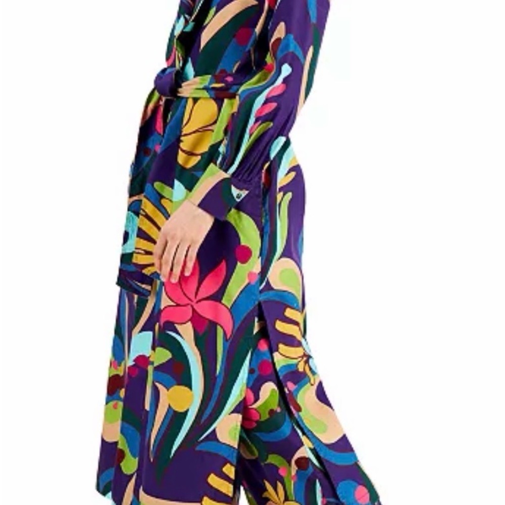 INC International Concepts Multicolor Floral duster jacket - Picture 12 of 15